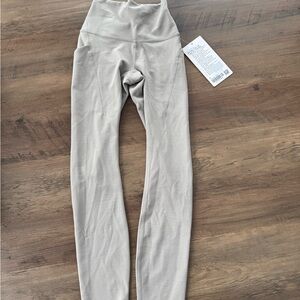 lululemon athletica wunder train HR 25 High-Waist Leggings in Light Taupe